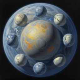painting of a very very symmetric dyson sphere, robert mccall, rick guidice, noah bradley, jim burns, les edwards, james gilleard, very coherent, extremely detailed, 4 k resolution, hd