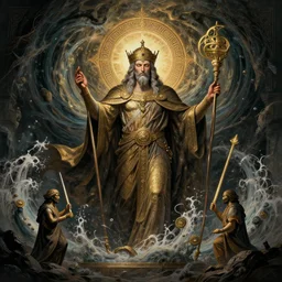 sacred sermon of the pummelling maelstrom evocation in the days of noah, detailed, intricate, advanced, 8 k resolution
