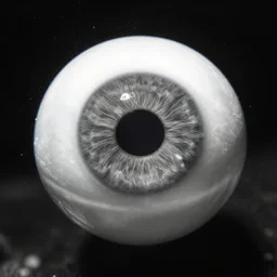 eyeball underwater, award winning cyan and white photography, high contrast, high definition
