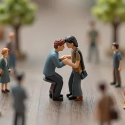 macro shot of empathy. diorama.