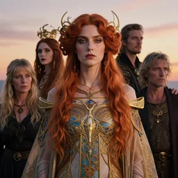 photographic portrait of a stunningly beautiful gothic hermetic order of the golden dawn art nouveau female in soft dreamy light at sunset, contemporary fashion shoot, by edward robert hughes, annie leibovitz and steve mccurry, david lazar, jimmy nelsson, breathtaking, 8 k resolution, extremely detailed, beautiful, establishing shot, artistic, hyperrealistic, beautiful face, octane render
