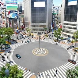 Shibuya intersection by Ashley Wood