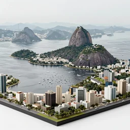 Rio de Janeiro detailed diorama