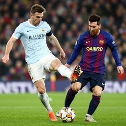 Harry Maguire kicking Messi in the balls to steal his Ballon dór