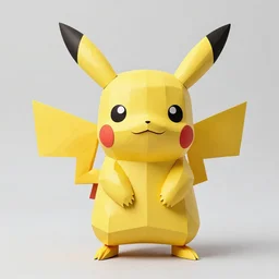 Pikachu Sculpture made out of paper