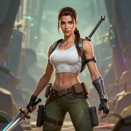 lara croft as omen from valorant