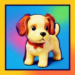 toy dog, art by twarhol / pop art must be used for good results