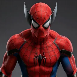 Spiderman as Wolverine,muscle extremely detailed, face, trending on artstation, pixiv, cgsociety, hyperdetailed Unreal Engine, optimization 4k 8k ultra HD, WLOP