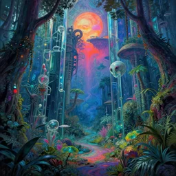 a beautiful detailed rendering of urbex closet by georges seurat, universe otherworldly cgsociety vaporwave rainforest magic realism vice city made of glass bioshock infrared morning sun atlantis cosmic cyberpunk alien dieselpunk fantasy at summer wilderness uv light, archdaily, wallpaper, highly detailed, trending on artstation.