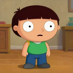 stewie from family guy, oil painting, hd