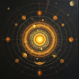 solar system in baroque style, painting by james jean, craig mullins, j. c. leyendecker, lights, art by ernst haeckel,