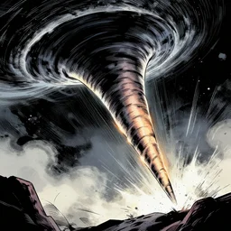 tornado, legs, superhero, comic style