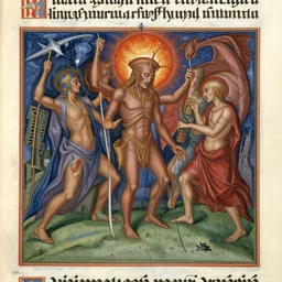 a description of hell, painted by winchester psalter.