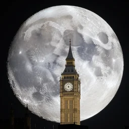 photo of london aye on the moon, motion blur