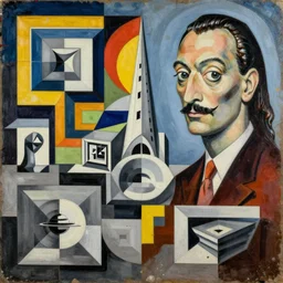 a highly detailed intricate painting by Jackson Pollack and Bosch and Dali and MC Escher