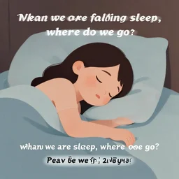 when we are falling sleep, where do we go?