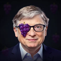 face icon stylized minimalist bill gates eye are grapes!, loftis, cory behance hd by jesper ejsing, by rhads, makoto shinkai and lois van baarle, ilya kuvshinov, rossdraws global illumination