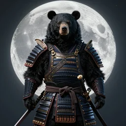 anthropomorphic, half man half asian black bear, black bear samurai, Moon Bear Samurai, epic, samurai, stunning 3d render inspired art by Renato muccillo and Andreas Rocha and Johanna Rupprecht + symmetry + natural volumetric lighting, 8k octane beautifully detailed render, post-processing, highly detailed, intricate complexity, epic composition, magical atmosphere, cinematic lighting + masterpiece, trending on artstation