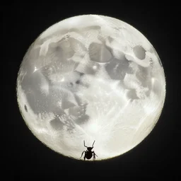 the moon is full of ants
