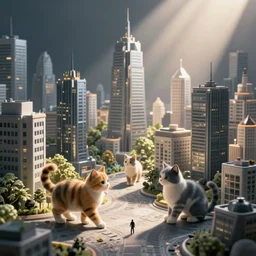 Extremely cute!!! city designed by cats, built by cats, ran by cats