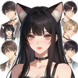 An anime portrait of beautiful girl with cat ears, by Stanley Artgerm Lau, WLOP, Rossdraws, James Jean, Andrei Riabovitchev, Marc Simonetti, and Sakimichan, tranding on artstation