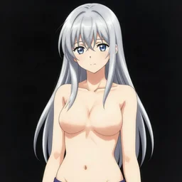 silver hair girl, belly, multicam, ilustration by Yoji Shinkawa and Takehiko Inoue, portrait