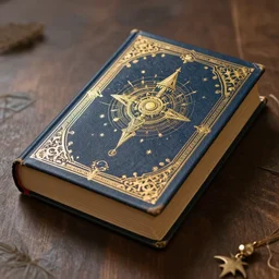 a photograph of a mystical wizards book.