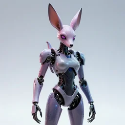 cyborg albino jackalope cyberpunk, 8K HD, movie still
