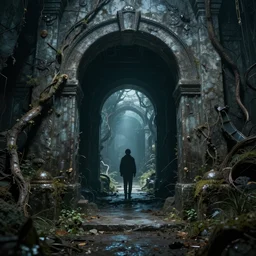portal to another dimension by christopher balaskas, vivid, detailed, masterpiece, cinematic, atmospheric