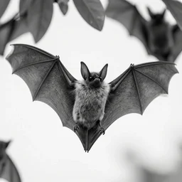 highly detailed beautiful black and white photography of bats, gesture, leaves, sharp focus, dynamic lighting, elegant harmony, beauty, masterpiece, art by durero, by riccardo federici, by james jean, by craig mullins, by greg tocchini, by greg rutkowski, by alphonse musha, illustration, ink draw, pen,