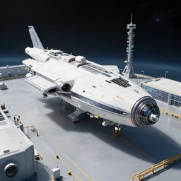 spaceship factory in space
