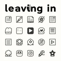 album cover art for leaving in minimalist icons akihiko yoshida