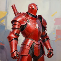 greg manchess portrait painting of fully armored red lights the foundation aka dwayne the rock as overwatch character, medium shot, asymmetrical, profile picture, organic painting, sunny day, matte painting, bold shapes, hard edges, street art, trending on artstation, by huang guangjian, gil elvgren, ruan jia, greg rutkowski, gaston bussiere