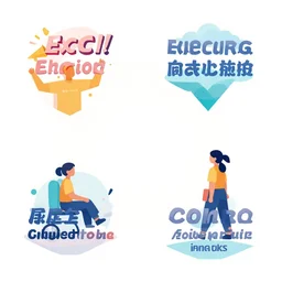 isometric flat art graphic for logo descriptions that is exciting and promotional