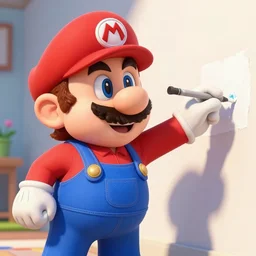 mario... paints, 8 k