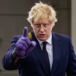 boris johnson as thanos finger snap, reality, 8 k,