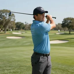 airbrushed portrait of 'The Final Boss of Golf'