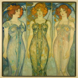 an art nouveau streamline moderne portrait in the style of charles dulac and donato giancola and anna dittmann.