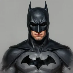 a portrait digital painting of antony starr as batman