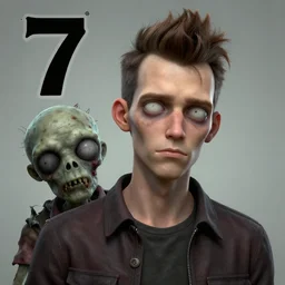 portrait of a slim and young steven patrick morrissey as a zombie with a quiff, 7 days to die zombie, fine art, award winning, intricate, elegant, sharp focus, cinematic lighting, digital painting, 8 k concept art, art by z. w. gu, art by brom, art by michael hussar, 8 k