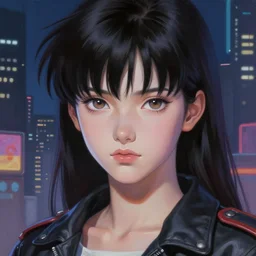 prompt : city cyberpunk girl portrait soft light painted by james jean and katsuhiro otomo and erik jones, inspired by akira anime, smooth face feature, intricate oil painting, high detail illustration, sharp high detail, manga and anime 1 9 9 9