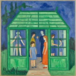family of six, green house by robert delaunay endless rhythm