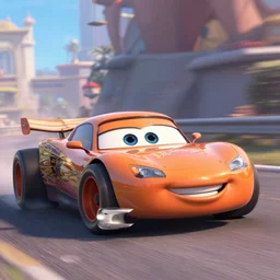 mclaren f 1 in pixar cars 2, still shot