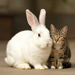 half bunny half cat