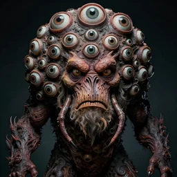 !! rupert murdoch!! as a monster with many! eyes!, photorealistic, cinematic lighting, highly detailed, very intricate, by guillermo del toro and hr giger