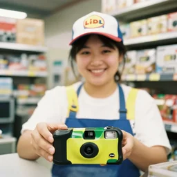 happy lidl worker, 3 5 mm disposable camera