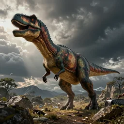 jesus as a dinosaur, carvagio