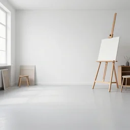 empty artist studio