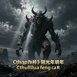 cthulhu by fenghua zhong, atmospheric, cinematic, detailed, matte, godrays