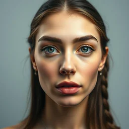 portrait of madison beer | macro head shot | symmetrical face, exif, perfect face | by sam spratt and peter mohrbacher and james jean